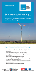 Flyer Servicestelle Windenergie