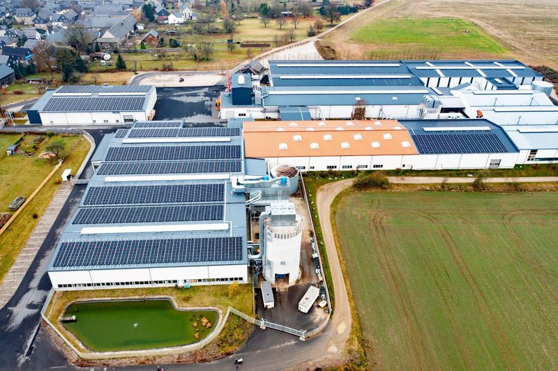 Luftbild Leistenfabrik Heberndorf