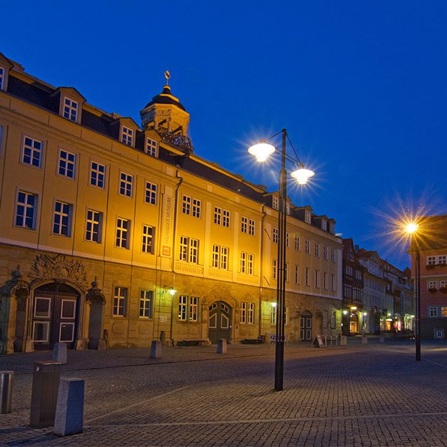 Schloss Eisenach Straßenbeleuchtung vor dem Schloss in Eisenach