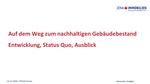 Alexander Seeliger - Auf dem Weg zum nachhaltigen Gebäudebestand: Rückblick, Status Quo, Ausblick