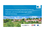 Bürgerinformationsveranstaltung Heberndorf am 20.05.2022