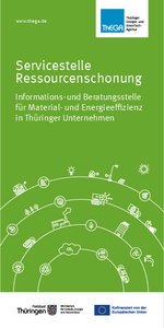 Flyer zur Servicestelle Ressourcenschonung