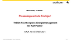 Dr. Ralf Postler - Sanierung zur Plusenergieschule als Vorbild für städtische Energiestandards