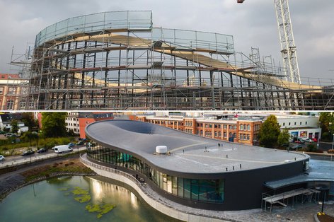 Seit 2015 hat die ThEGA 25 Kommunen bei der Antragstellung für das EFRE-Förderprogramm beraten und 66,8 Millionen Euro für Thüringer Klimaschutzprojekte auf den Weg gebracht. Die neu gebaute Schwimmhalle Ilmenau ist eines dieser Projekte.
