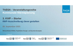 KWP-Ausschreibung clever gestalten, ThEGA vom 09.09.2025