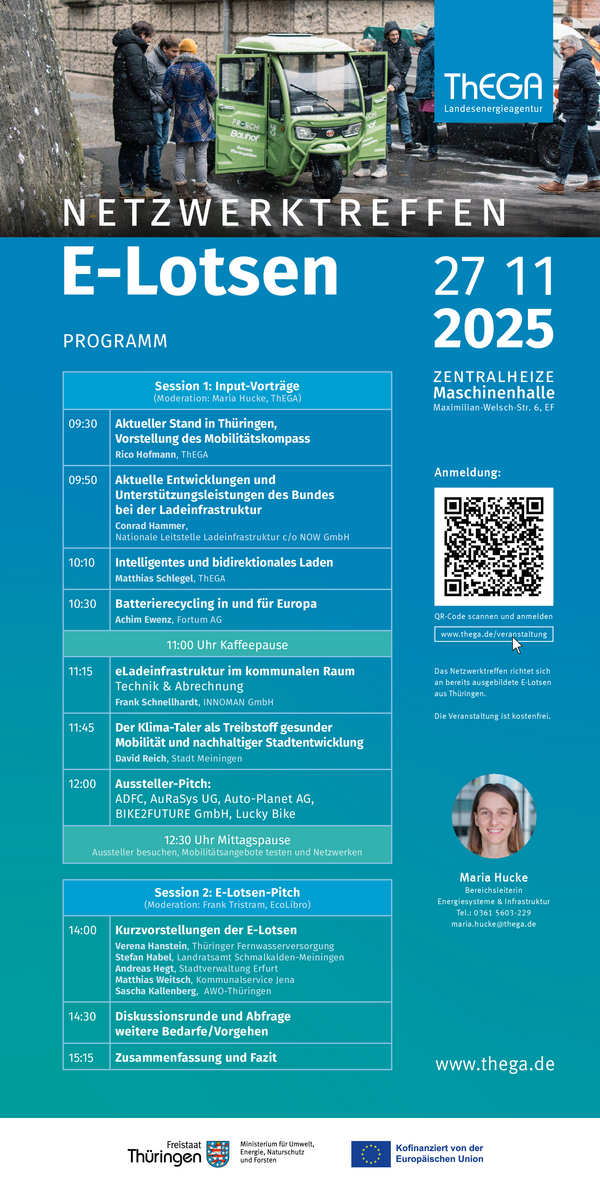 Programm Netzwerktreffen der E-Lotsen Thüringen 2025