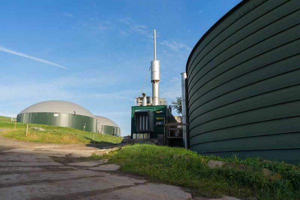 Biogasanlage in Weißbach in Thüringen