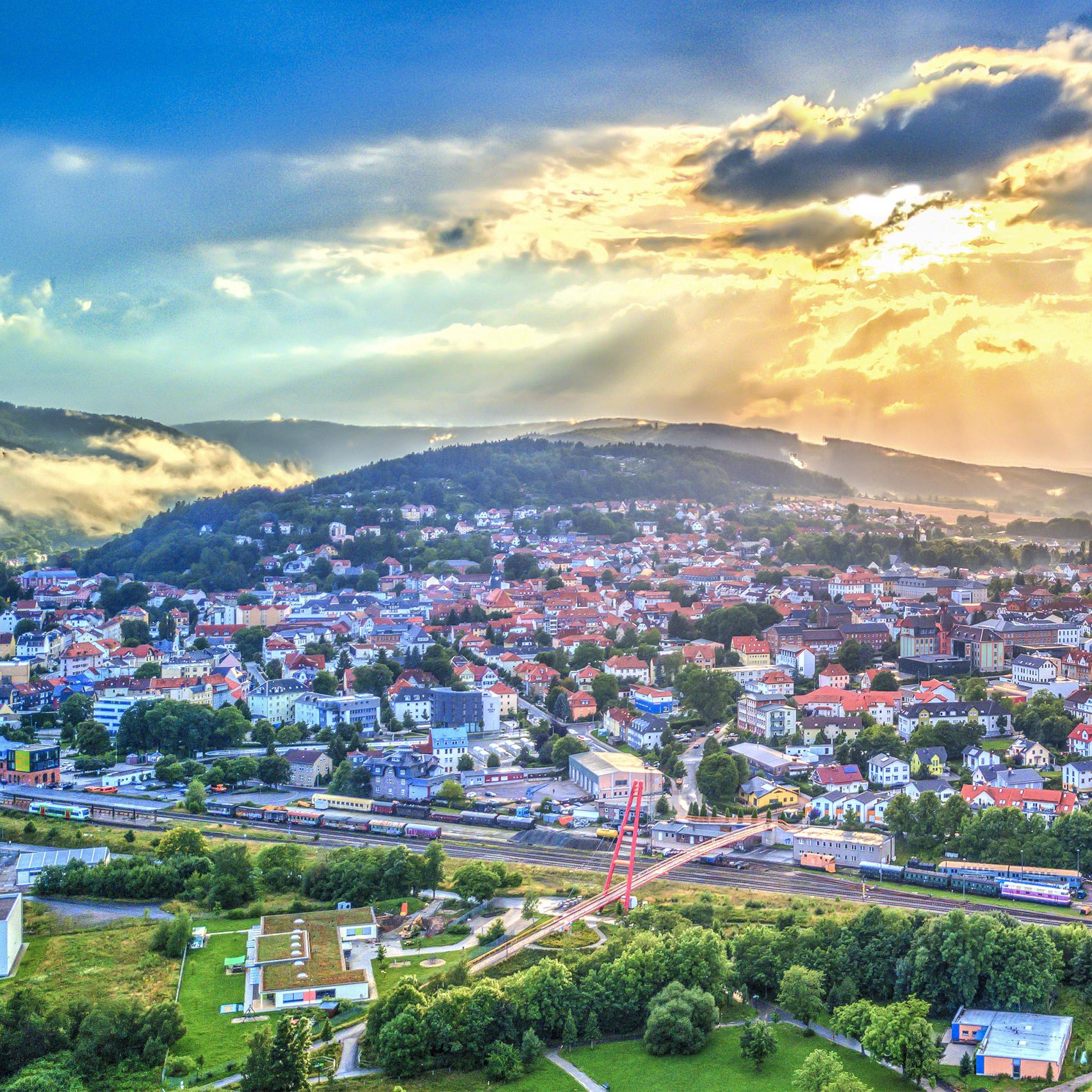 Blick auf Ilmenau Blick von oben auf die Universitätsstadt Ilmenau in Thüringen