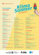 KlimaSommer Altenburg - Programm Juni 2023